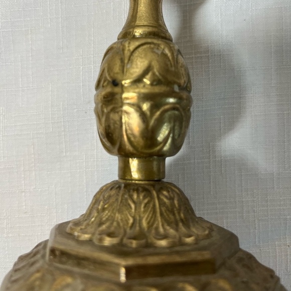 Vintage Sweden Judaica Menorah 7 arms brass candle holder - Picture 9 of 9